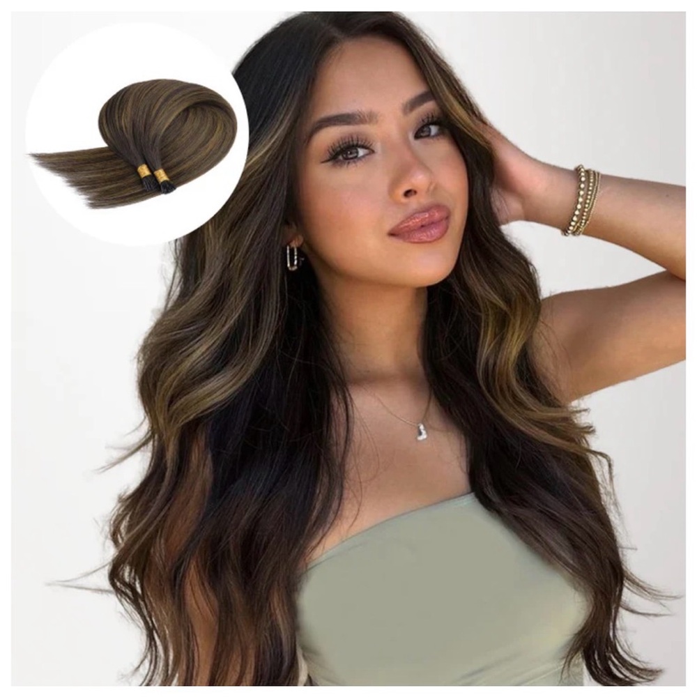 20” Balayage ITIPS Hair Extensions “UNOPENED” REMY HUMAN HAIR-EASY INSTALL